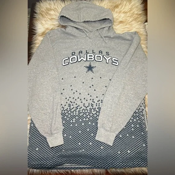 Dallas Cowboys Authentic Apparel Hoodie – Gray – Size M - Picture 1 of 3